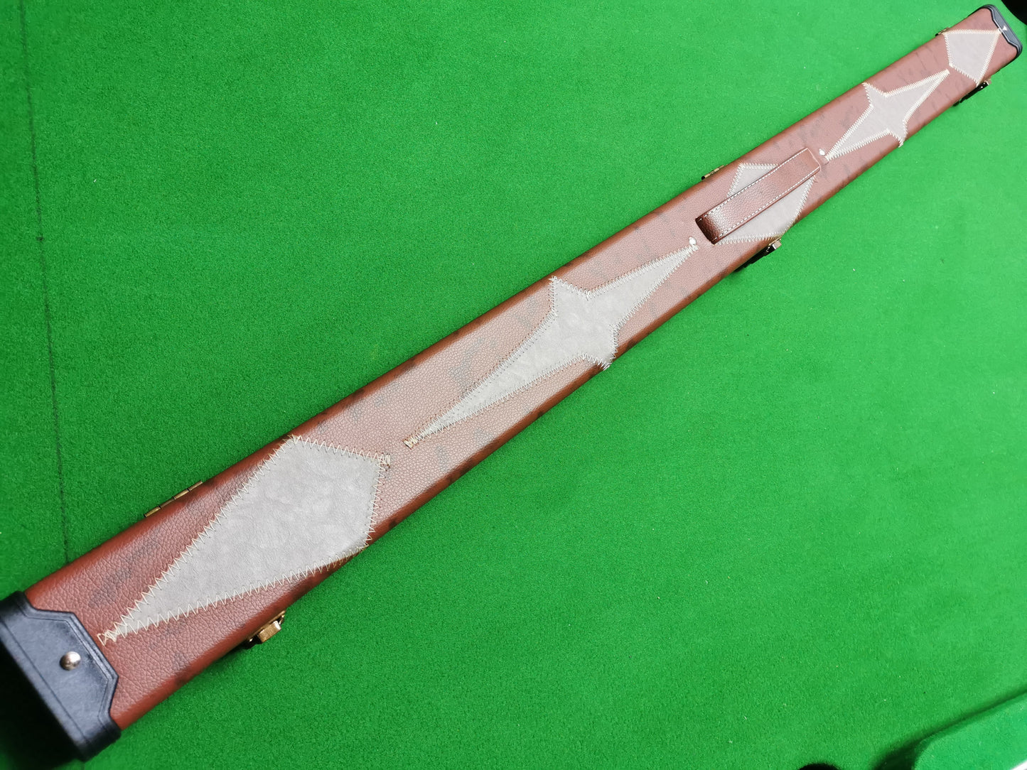 3/4 HANDMADE HARD SNOOKER CUE CASE POOL CUE CASE C27
