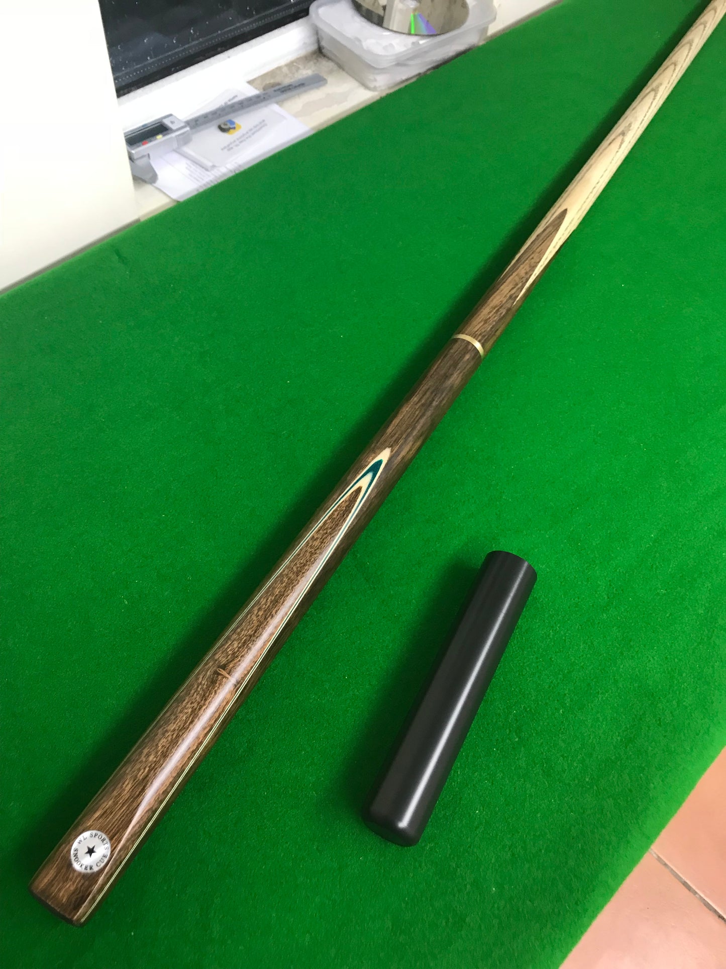 W&L SPORTS STAR 3/4 HAND SPLICED ROSEWOOD ASH SNOOKER CUE JXF4