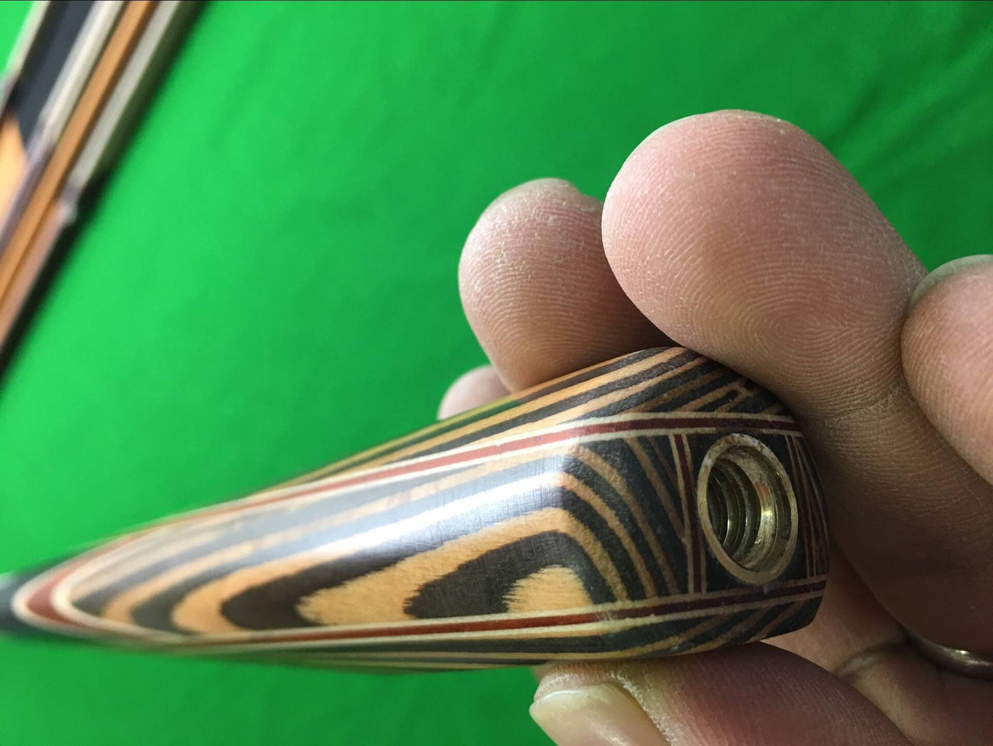 ONE PIECE ASH SHAFT BLACK EBONY HANDMADE SNOOKER CUE SET WITH CASE AND EXTENSIONS WDC