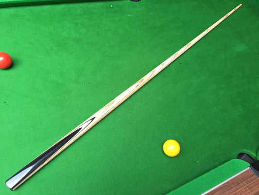 Handmade Ebony English Pool 1 Piece Ash Break Cue - 11mm Tip