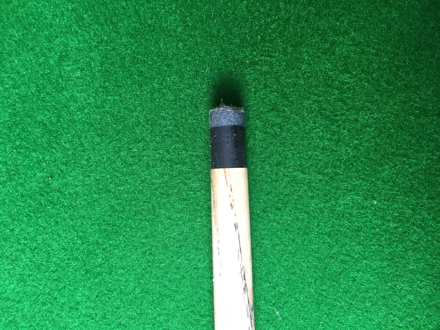 Handmade Ebony English Pool 1 Piece Ash Break Cue - 11mm Tip