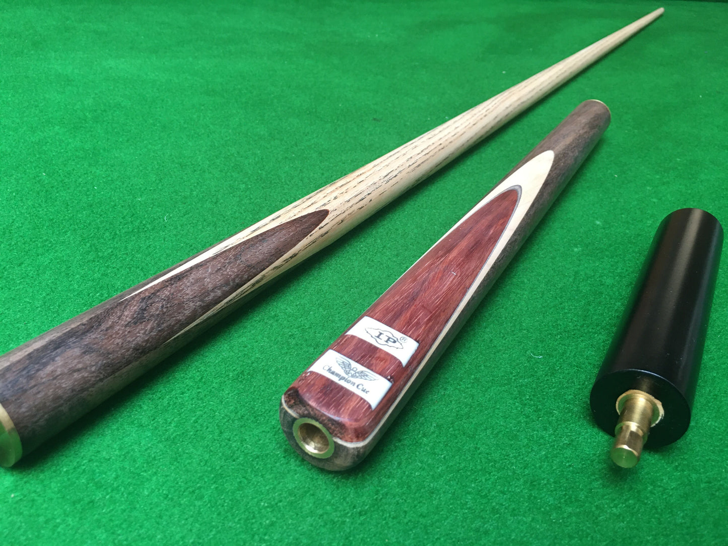 LP HANDMADE ASH SNOOKER CUE 3/4 JOINTED - CHAMPION CUE COLLECTION BF4
