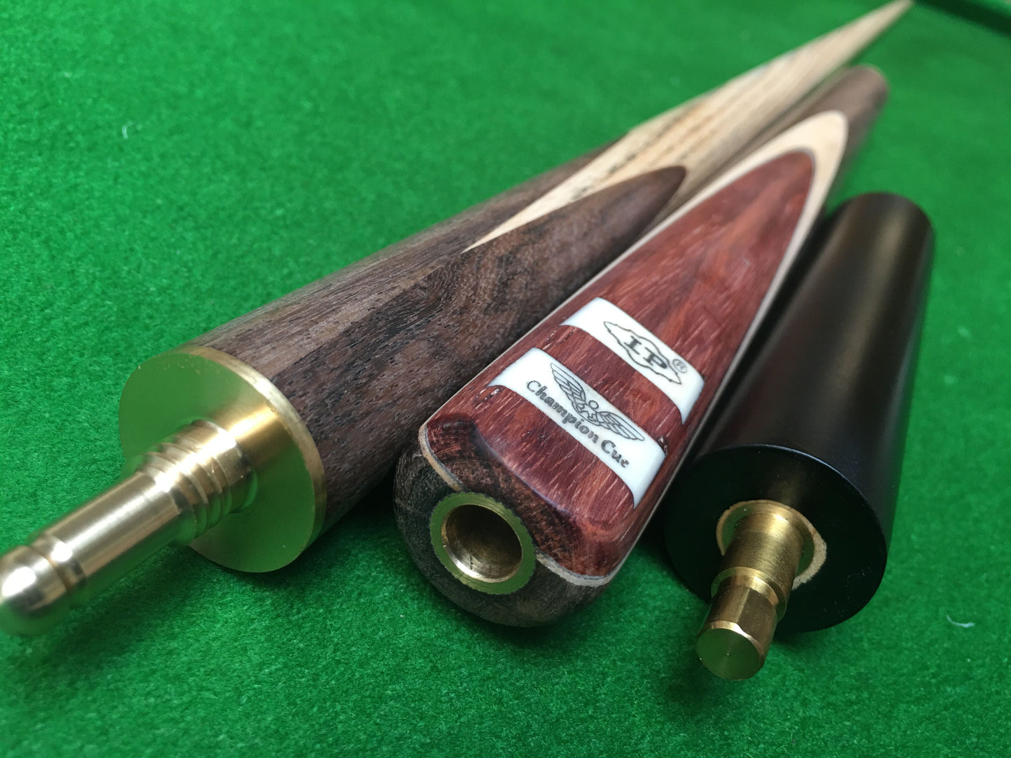 LP HANDMADE ASH SNOOKER CUE 3/4 JOINTED - CHAMPION CUE COLLECTION BF4