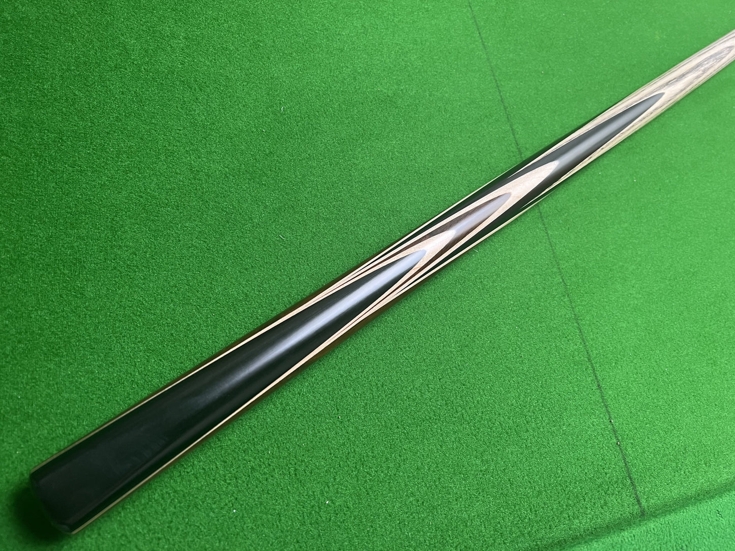 ONE PIECE 1 PC ASH SHAFT BLACK EBONY HANDMADE SNOOKER CUE WDE