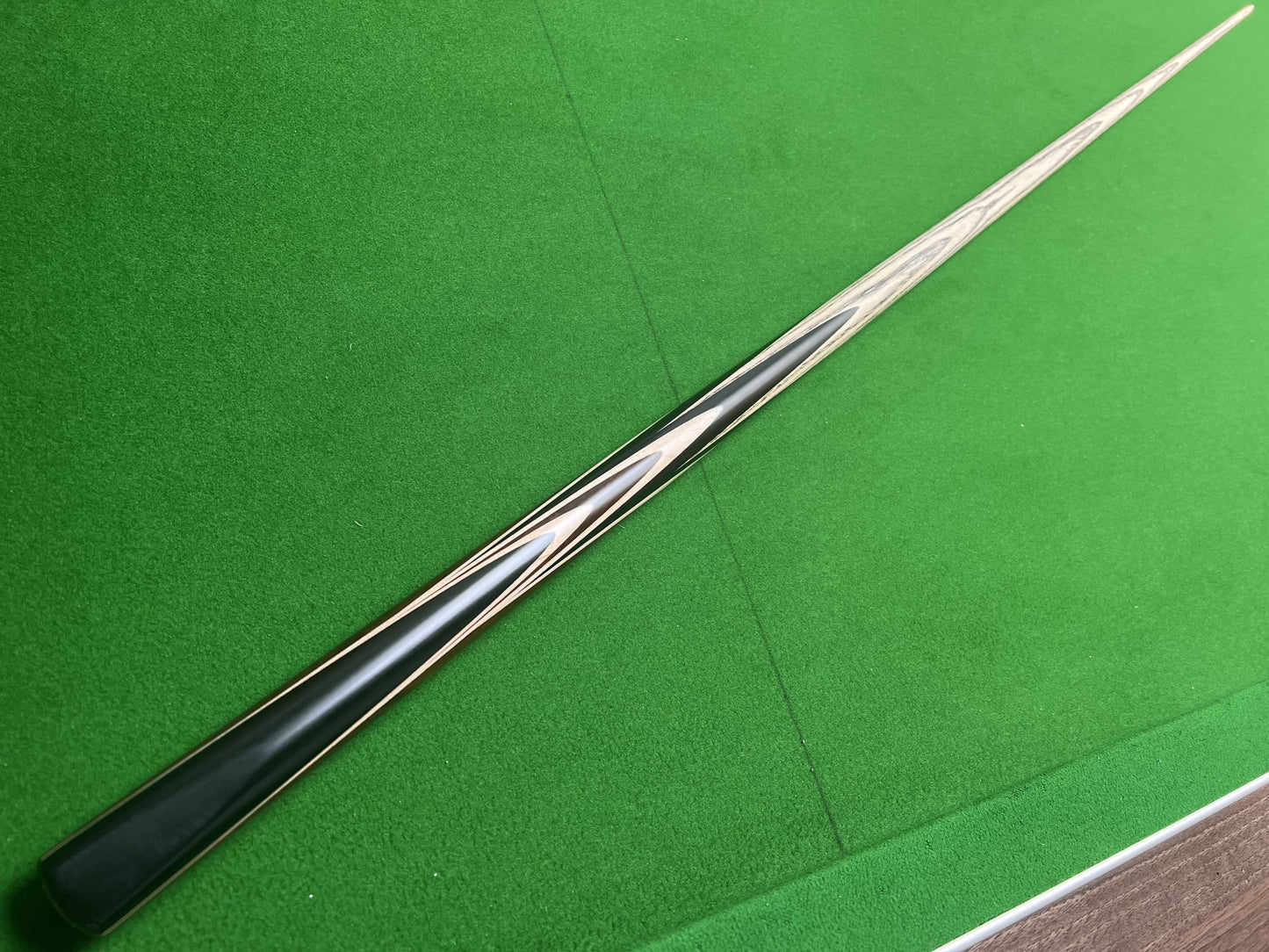 ONE PIECE 1 PC ASH SHAFT BLACK EBONY HANDMADE SNOOKER CUE WDE