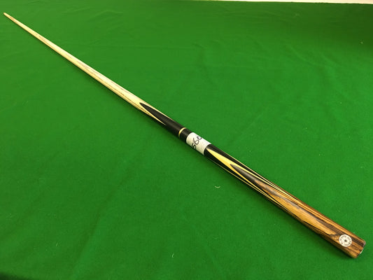 W&L SPORTS STAR 3/4 HAND SPLICED BLACK AFRICAN EBONY ASH SNOOKER CUE WD25