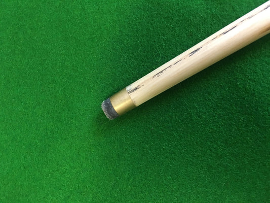 W&L SPORTS STAR 3/4 HAND SPLICED BLACK AFRICAN EBONY ASH SNOOKER CUE WD25