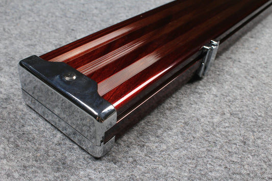 Wide 1 Piece Cue Case Pro Aluminium Snooker Cue Case With Metal Ends 60" three slots 1PC3-R