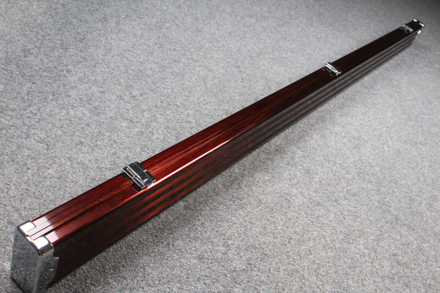 Wide 1 Piece Cue Case Pro Aluminium Snooker Cue Case With Metal Ends 60" three slots 1PC3-R