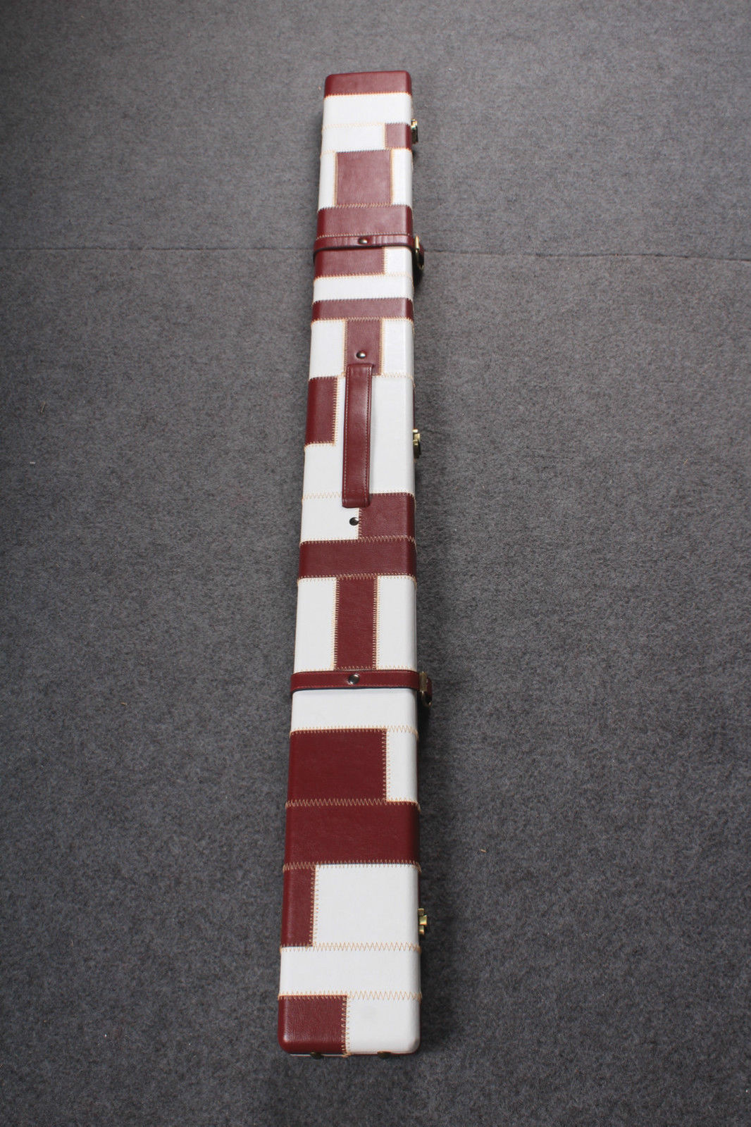 3/4 Deluxe Wide 3 Compartment Tournament Style Snooker Cue Case H6607-1