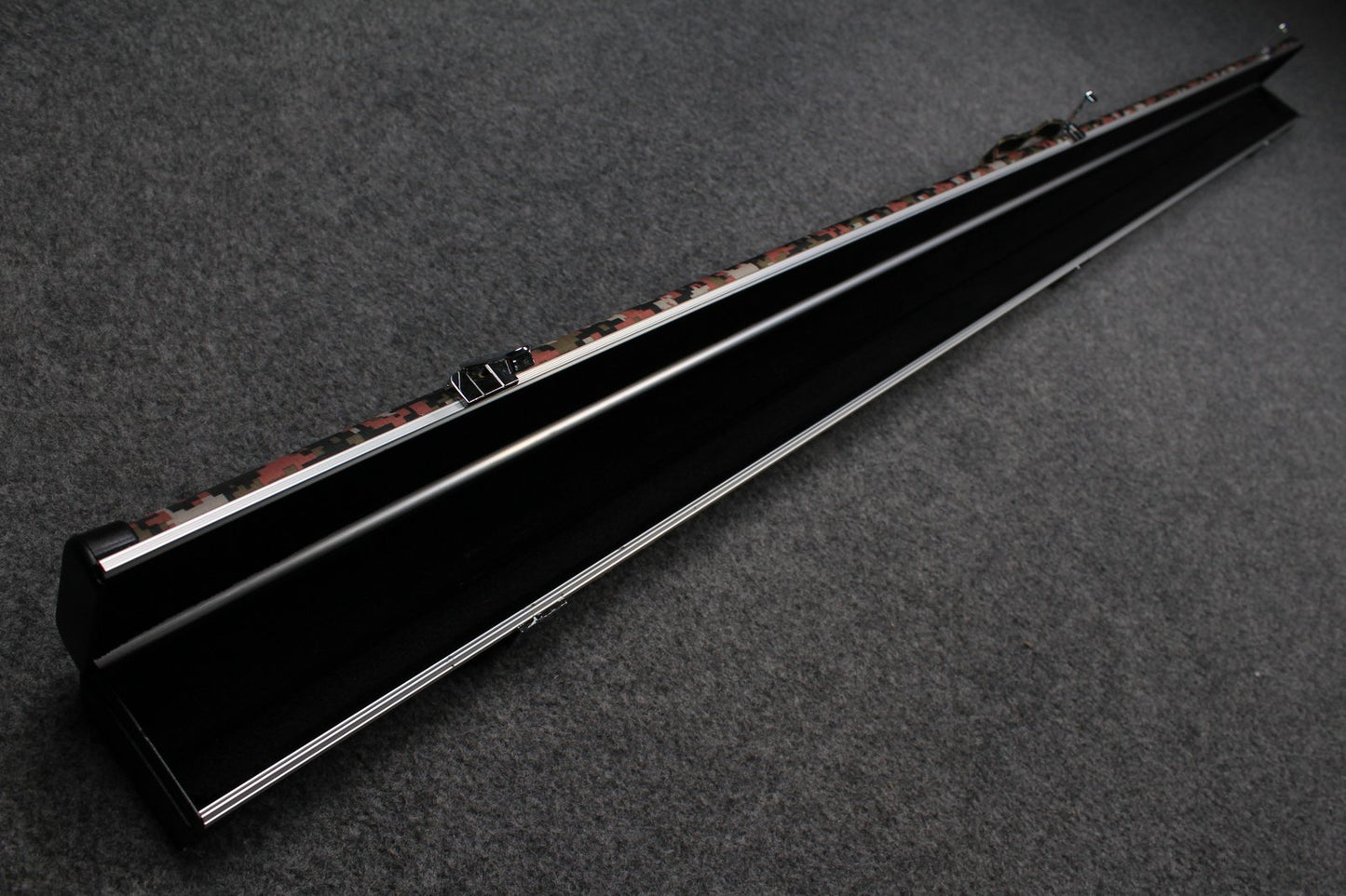 3/4 Cue Case Pro Aluminium Snooker Cue Case - Halo Style J4