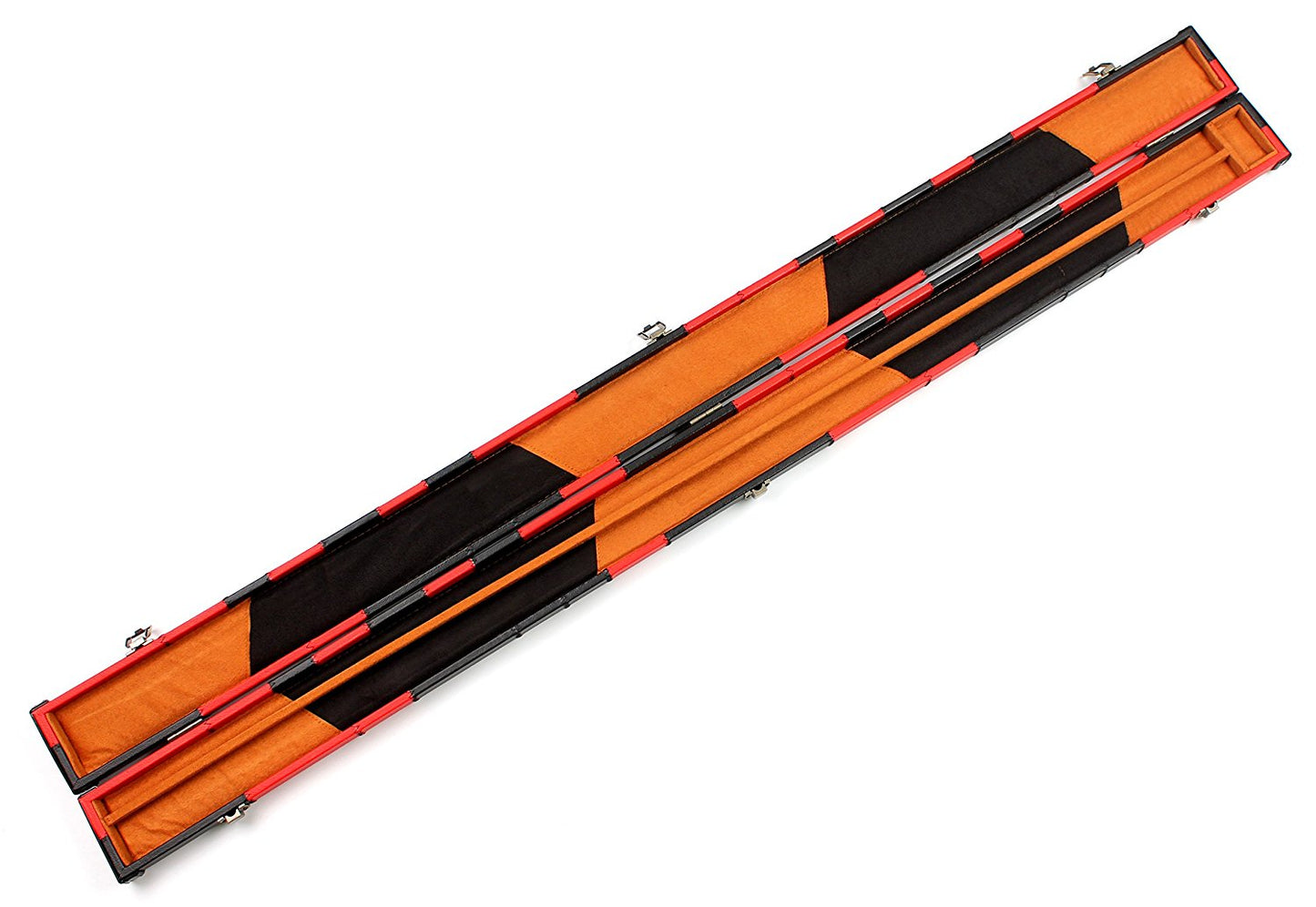 3/4 HANDMADE HARD SNOOKER CUE CASE POOL CUE CASE E6111-3