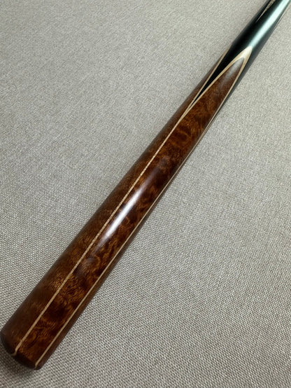 Handmade Pro One Piece Black Ebony Cue 10.4 mm Tip