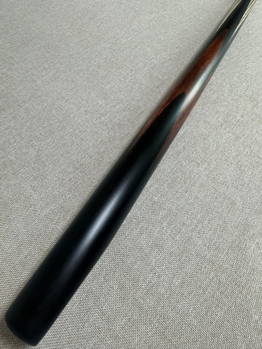 Handmade Pro One Piece Black Ebony Cue 10.4mm Tip