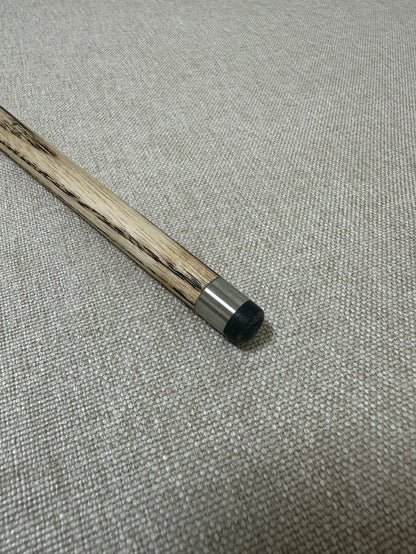 Handmade Pro One Piece Black Ebony Cue 10.4 mm Tip