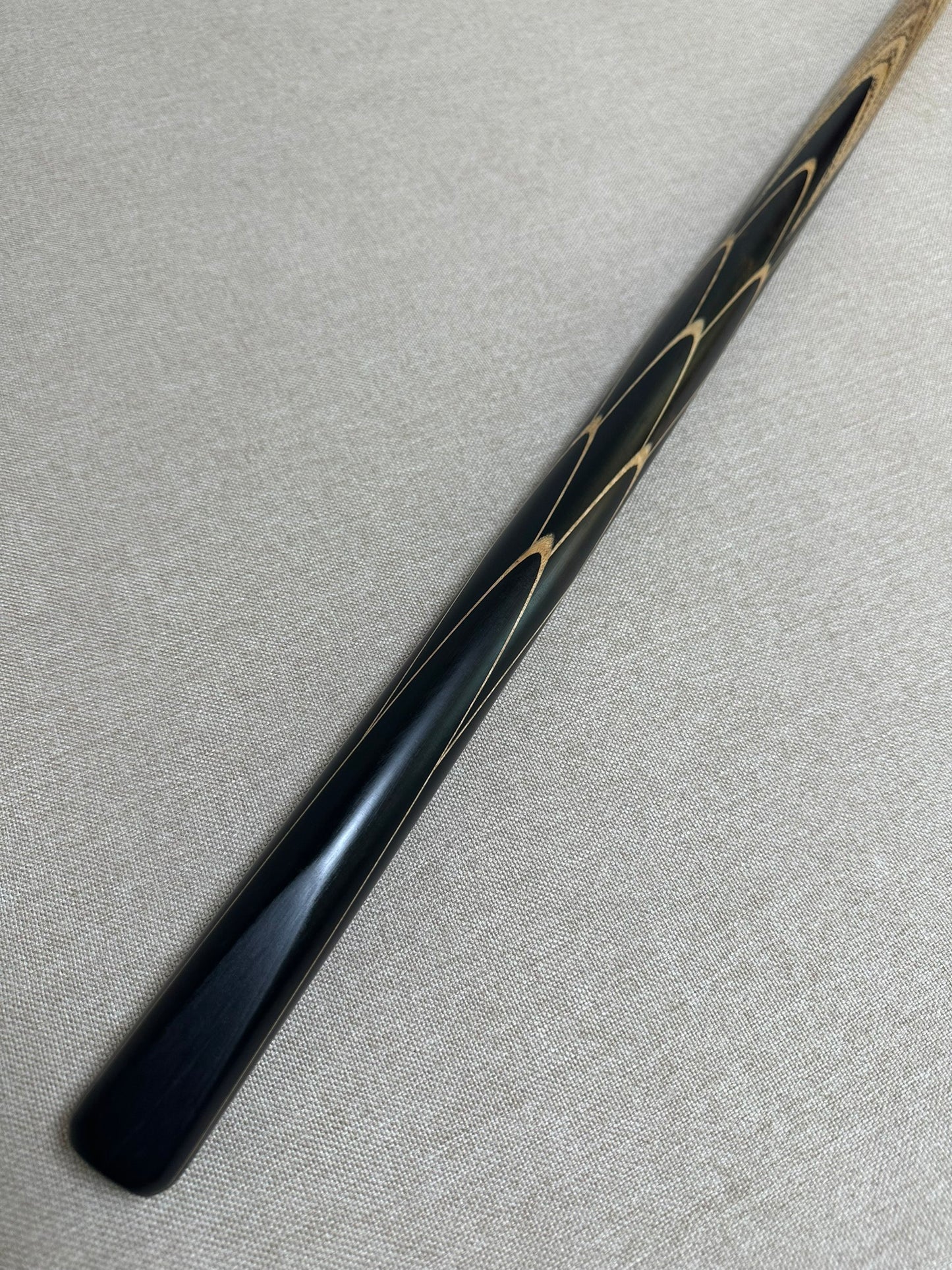 Handmade Pro One Piece Black Ebony Cue 10mm Tip
