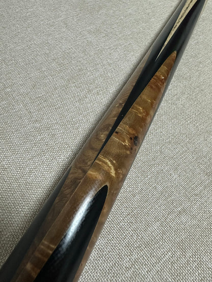 Handmade Pro One Piece Black Ebony Cue 10.1 mm Tip