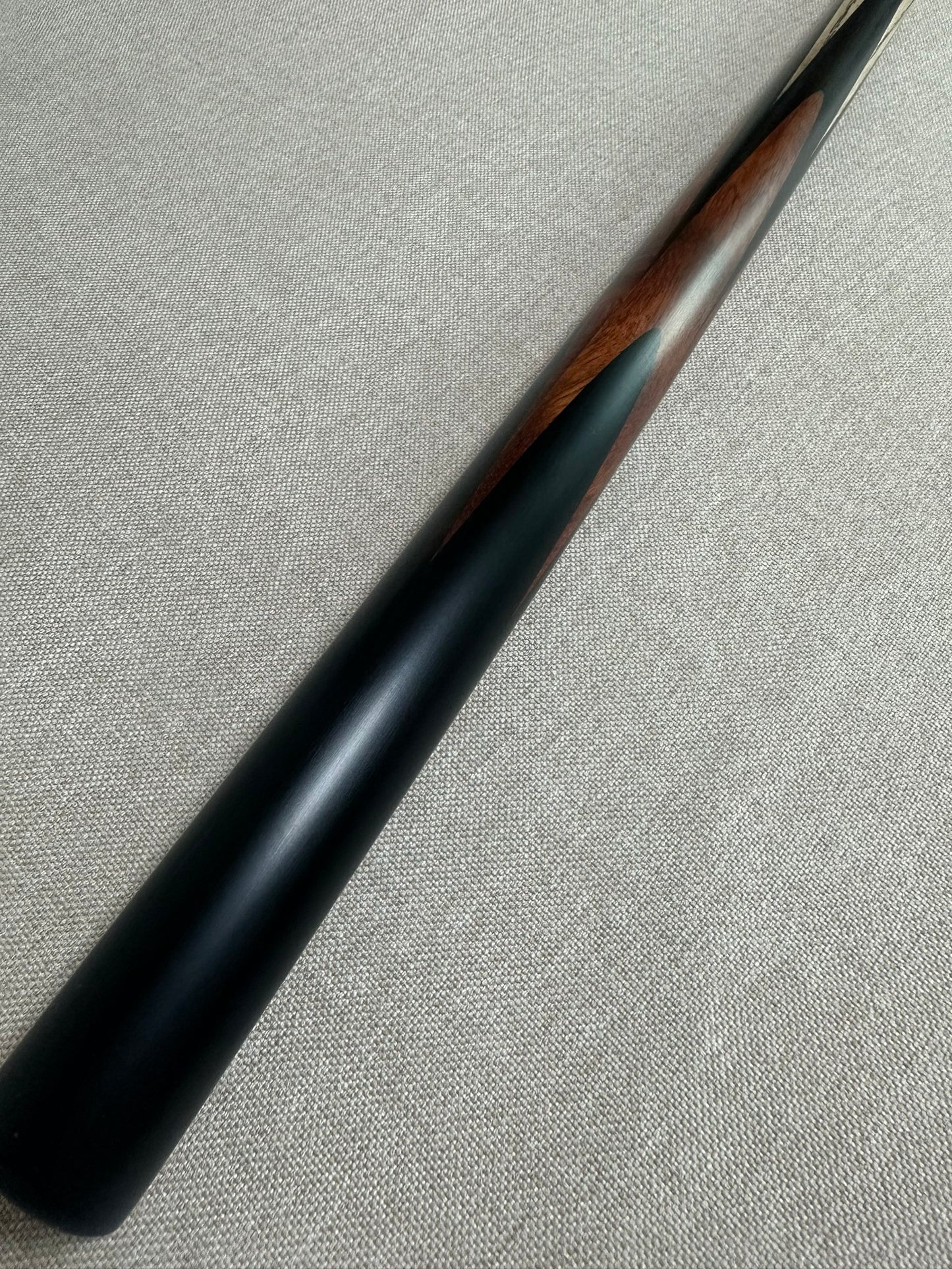 Handmade Pro One Piece Black Ebony Cue 10.4mm Tip
