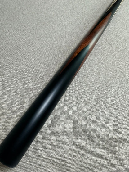 Handmade Pro One Piece Black Ebony Cue 10.4mm Tip
