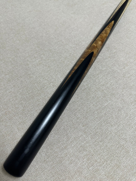 Handmade Pro One Piece Black Ebony Cue 10.1 mm Tip