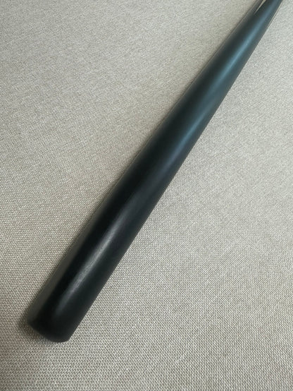 Handmade Pro One Piece Black Ebony Cue 9mm Tip