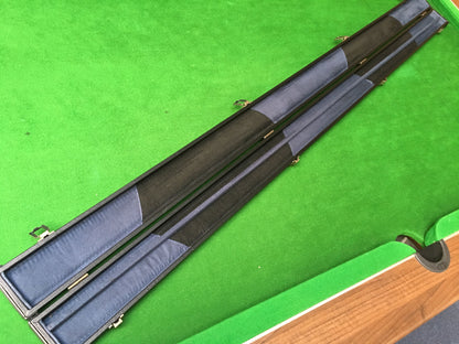 ONE PIECE PLAIN BLACK SNOOKER CUE CASE WITH 2 SLOTS G62560