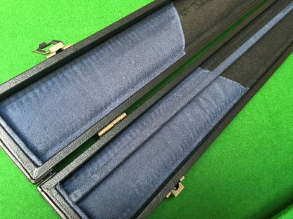 ONE PIECE PLAIN BLACK SNOOKER CUE CASE WITH 2 SLOTS G62560