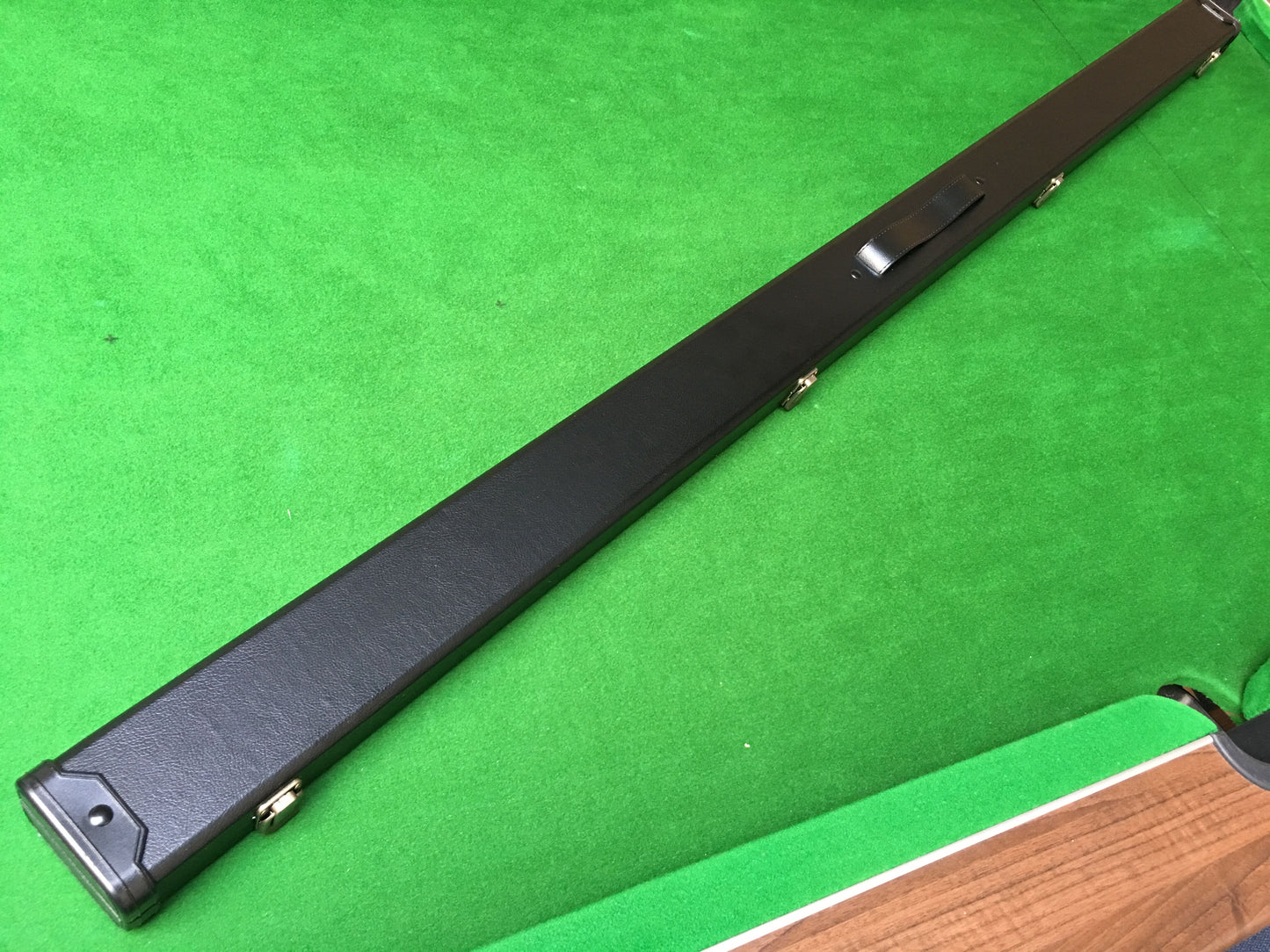 ONE PIECE PLAIN BLACK SNOOKER CUE CASE WITH 2 SLOTS G62560