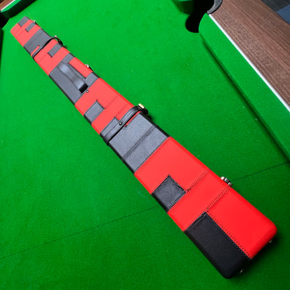 NEW HIGH QUALITY 3/4 SNOOKER CUE CASE EXTRA WIDE H6608-1