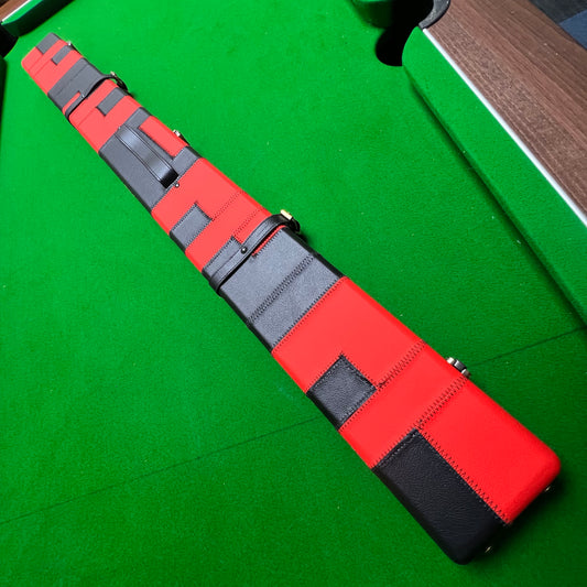 NEW HIGH QUALITY 3/4 SNOOKER CUE CASE EXTRA WIDE H6608-1