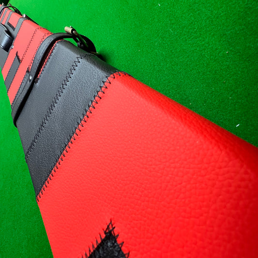 NEW HIGH QUALITY 3/4 SNOOKER CUE CASE EXTRA WIDE H6608-1