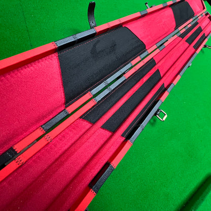 NEW HIGH QUALITY 3/4 SNOOKER CUE CASE EXTRA WIDE H6608-1