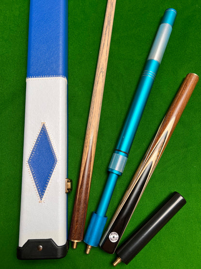 Star handmade 3/4 snooker cue set with case & extensions wd23