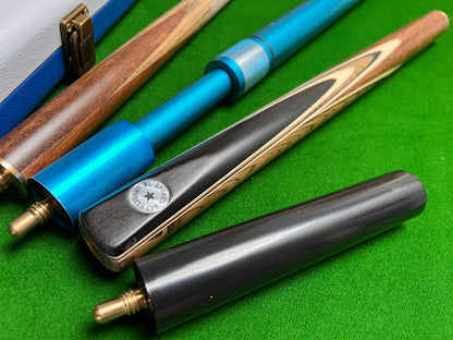 Star handmade 3/4 snooker cue set with case & extensions wd23