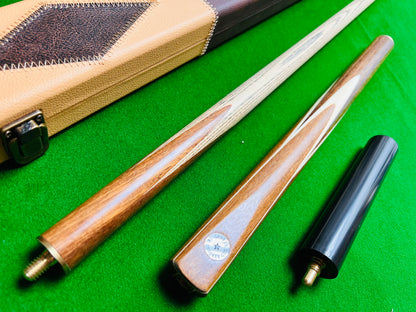 Handmade 3/4 English Pool Cue Value Set With Case