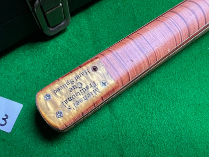 Pre Owned 1 Piece Maple Handmade snooker cue set