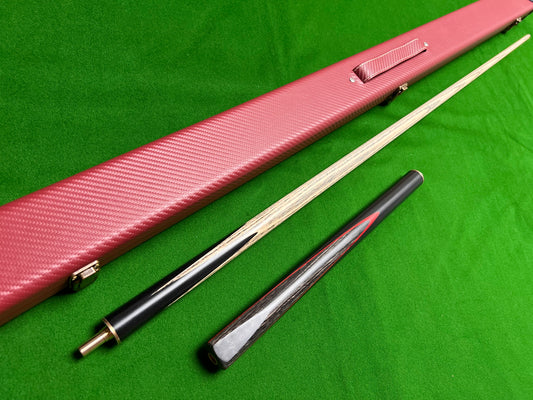 Pre Owned 3/4 Jointed Ebony Handmade snooker / English pool cue set 8.5mm tip