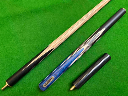 58“ FELIS N TED HANDMADE EBONY 3/4 JOINTED SNOOKER CUE COMPLETE SET WITH CASE AND TELESCOPIC EXTENSION