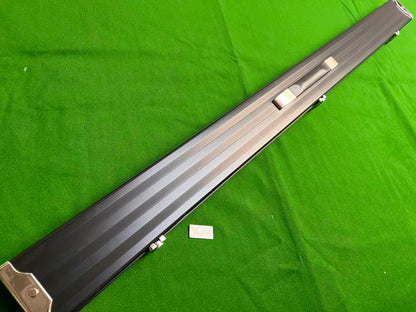 Pre Owned 3/4 Wide Pro Aluminium Snooker Cue Case With Metal Ends 3 Slot