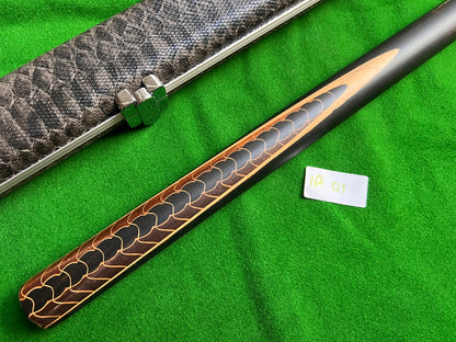 Pre Owned 1 Piece Ebony Handmade English Pool cue set 9mm tip