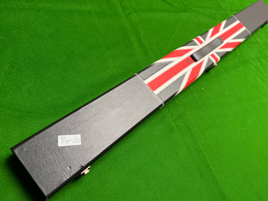 Pre Owned 3/4 Wide Union Jack Snooker Cue Case 3 Slot