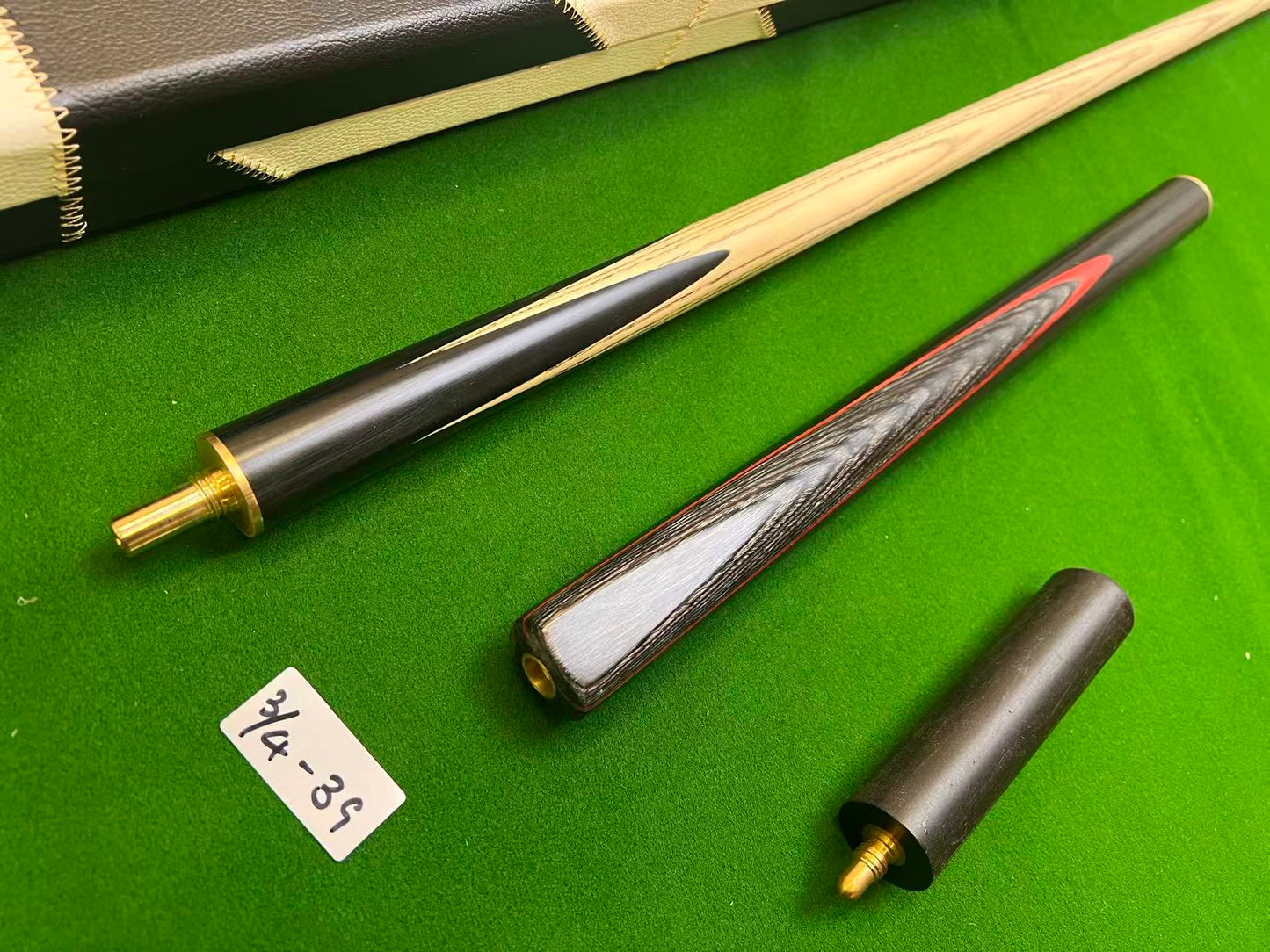 Pre Owned 3/4 Jointed Handmade snooker cue English pool cue set 8.5mm tip