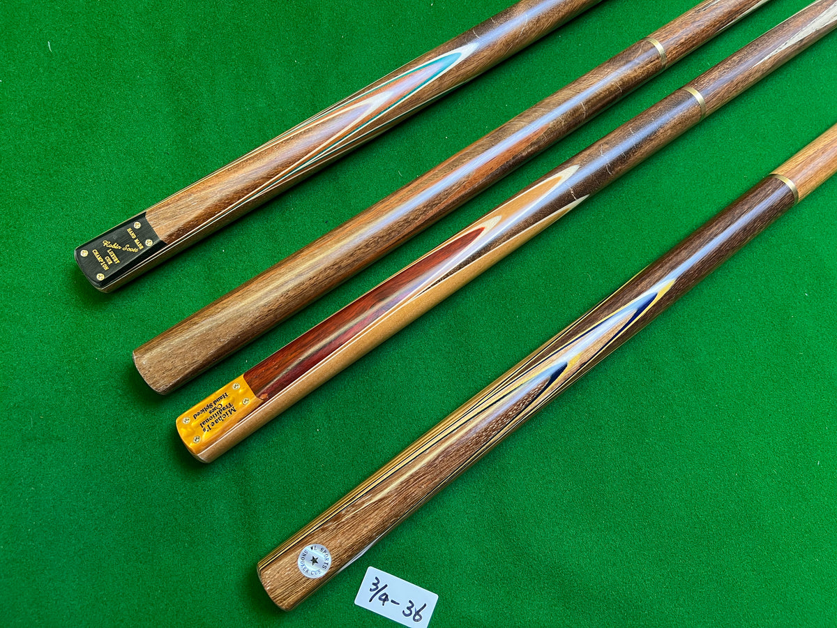 Pre Owned 4 Snooker Cues Bundle