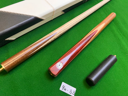Pre Owned 3/4 Snooker Cue with Case