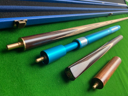 Handmade 3/4 snooker cue pool cue full set with case & extensions 8.5mm tip w31