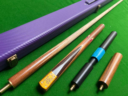 MICHAEL'S HANDMADE ASH SNOOKER CUE 3/4 JOINTED WD14 SET