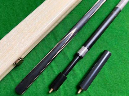 ONE PIECE ASH SHAFT HANDMADE SNOOKER CUE SET WITH CASE AND EXTENSIONS WDA