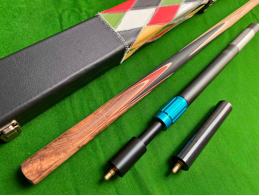 ONE PIECE ASH SHAFT HANDMADE SNOOKER CUE SET WITH CASE AND EXTENSIONS