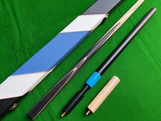 ONE PIECE ASH SHAFT HANDMADE SNOOKER CUE SET WITH CASE AND EXTENSIONS