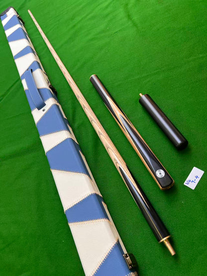 Pre Owned Ray Dean 3/4 Jointed Handmade Snooker English Pool cue set 9mm tip + Case